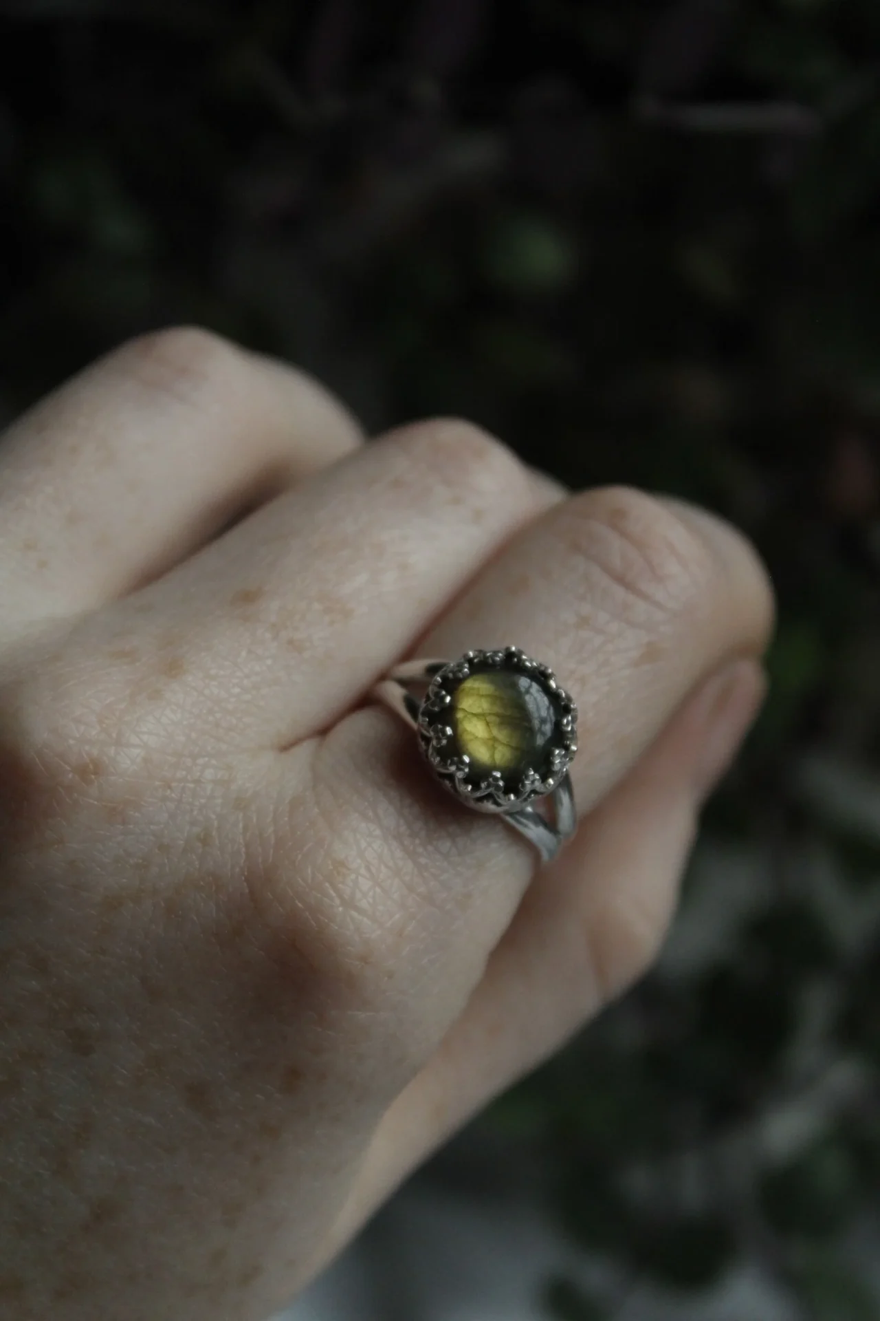 Sterling Silver Labradorite Ring